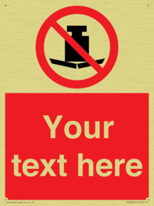 Custom No Heavy Loads Sign